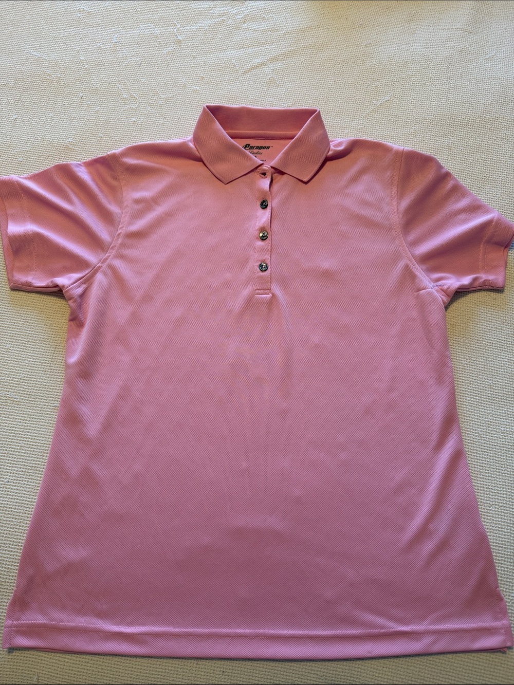 PARAGON Pink Short-Sleeve Polo Top